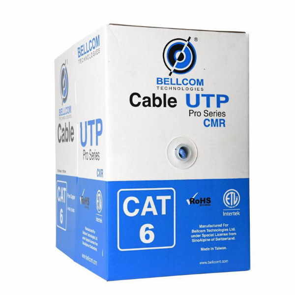 CAT6 Ethernet Cable UTP 23AWG 4P 1000Ft. (Bellcom)