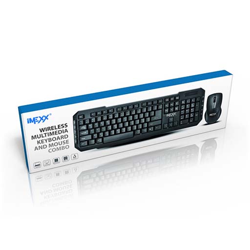 Wireless Multimedia Keyboard & Mouse (Imexx)