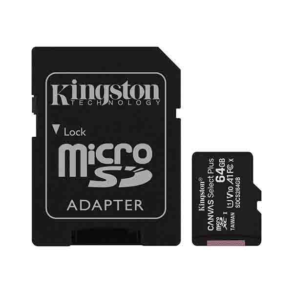 64GB Kingston Canvas Select Plus microSD Card