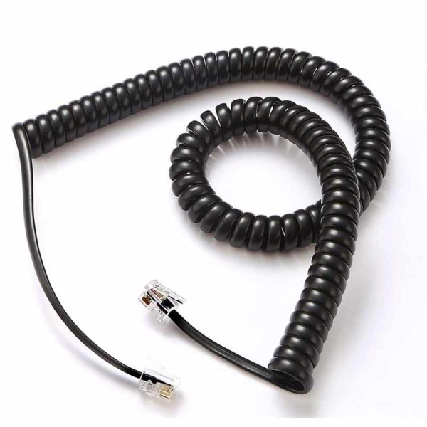 Telephone Handset Cord (Black)