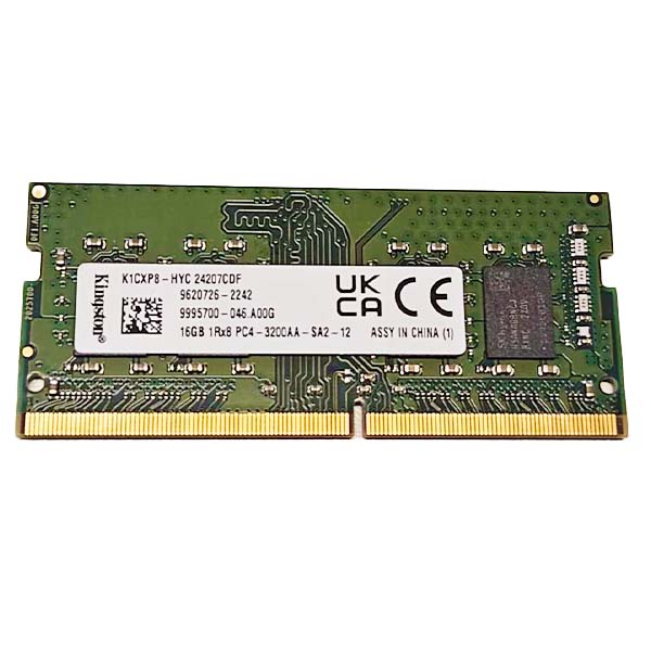 16GB Kingston DDR4 3200 PC4 1Rx8 SODIMM