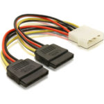 Molex to Double SATA Power Cable